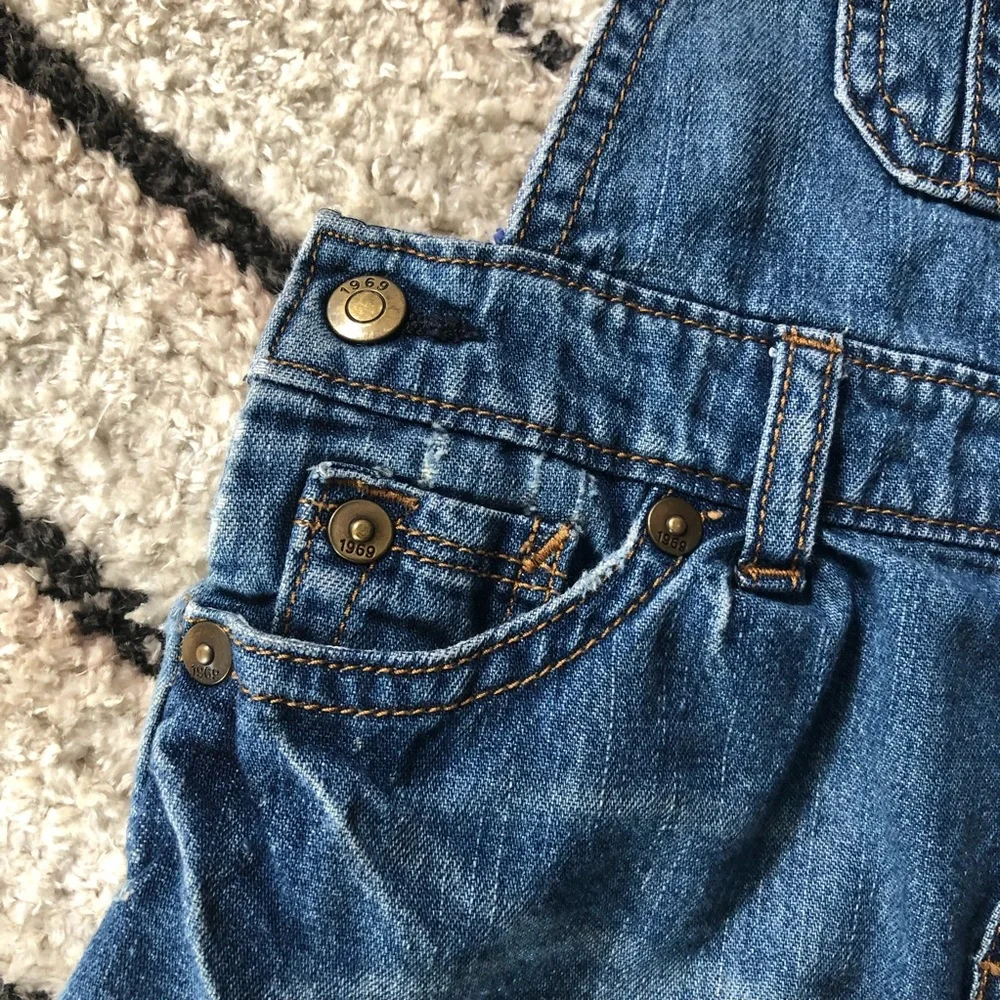 Baby Gap denim overall dress